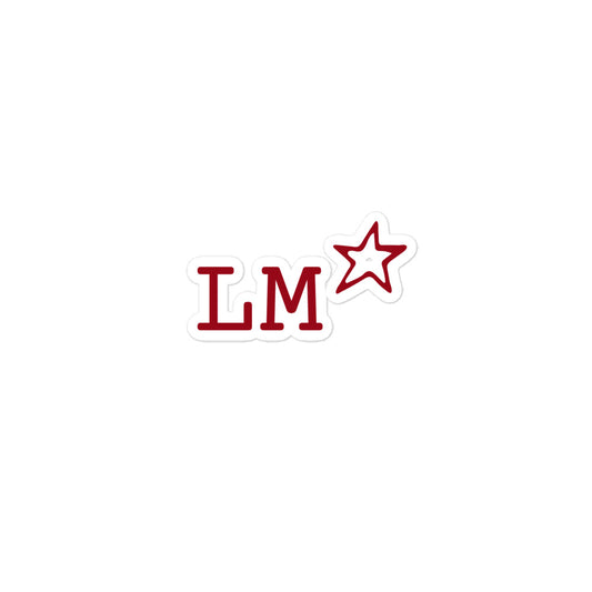 LM logo Bubble-free stickers