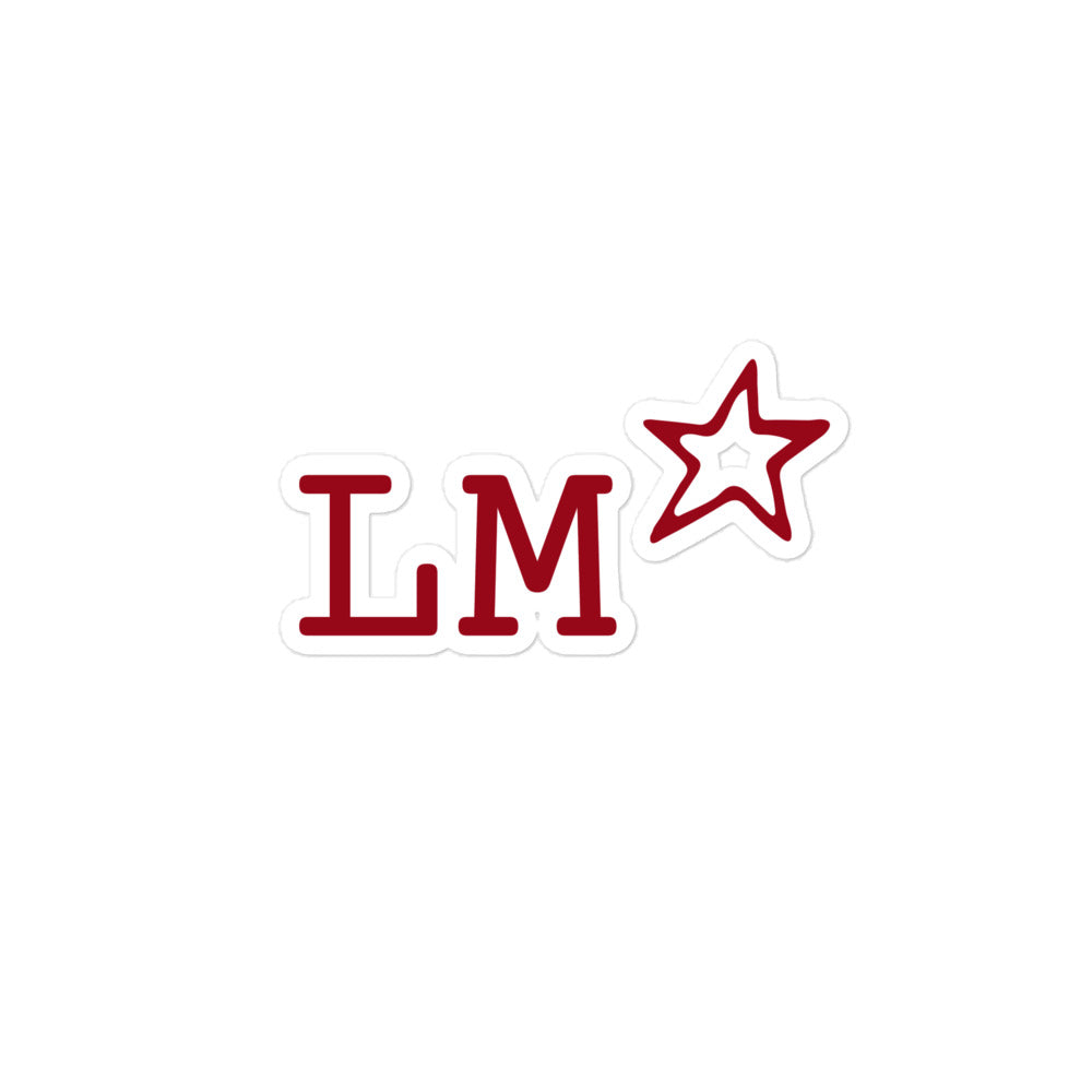LM logo Bubble-free stickers