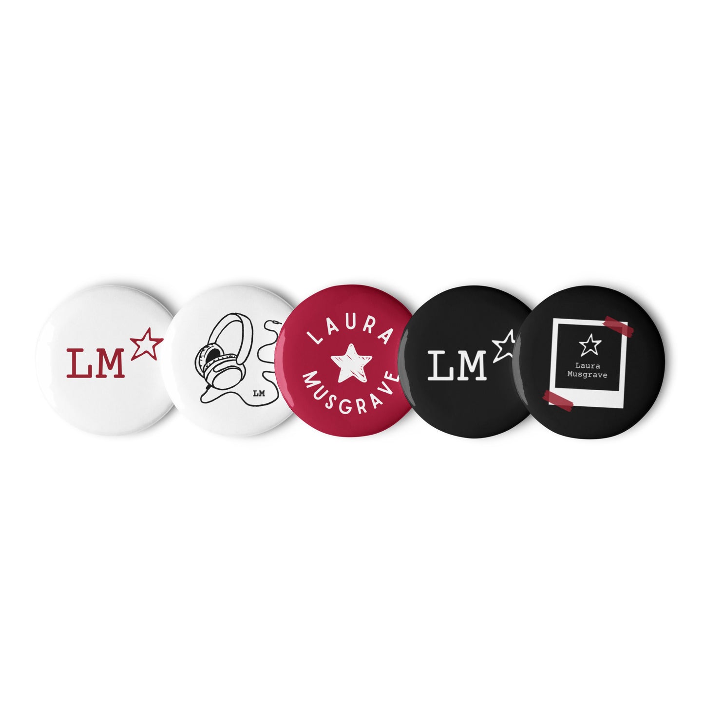 Set of LM pin buttons